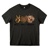 Asphalt peace love cockapoo Heavy Core Tee - RanaPortraitStore