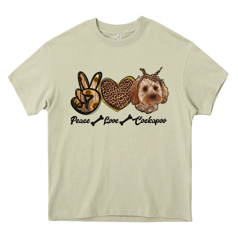 Peace Love Cockapoo Heavy Core Tee by RanaPortraitStore | Teevron