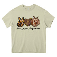 Mossy peace love cockapoo Heavy Core Tee - RanaPortraitStore