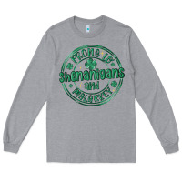 Heather Grey prone to shenanigans and malarkey Long Sleeve Tee - MaliasSmallBusiness