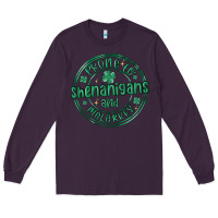 Plum prone to shenanigans and malarkey Long Sleeve Tee - MaliasSmallBusiness