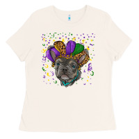 Bone mardi gras french bulldog Ladies Tee - RanaPortraitStore