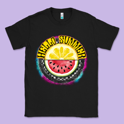 Hello Summer Classic Tee Designed By Cowhidedigitalart