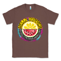 Chestnut Hello Summer Classic Tee - CowhideDigitalArt