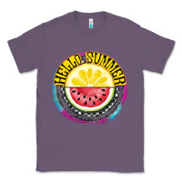 Lavender Hello Summer Classic Tee - CowhideDigitalArt