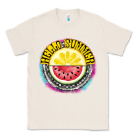 Natural Hello Summer Classic Tee - CowhideDigitalArt