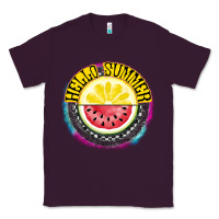 Plum Hello Summer Classic Tee - CowhideDigitalArt
