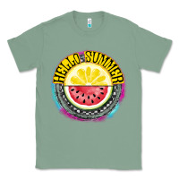 Sage Hello Summer Classic Tee - CowhideDigitalArt