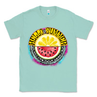 Seafoam Hello Summer Classic Tee - CowhideDigitalArt