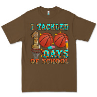 Cacao i tackled 100 days of school basketball Premium Tee - Zillion Design Studio