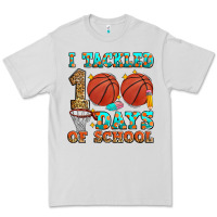 Dove Grey i tackled 100 days of school basketball Premium Tee - Zillion Design Studio