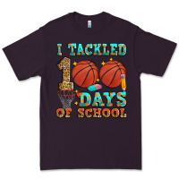 Plum i tackled 100 days of school basketball Premium Tee - Zillion Design Studio