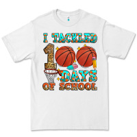 White i tackled 100 days of school basketball Premium Tee - Zillion Design Studio