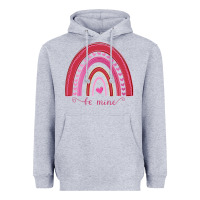 Heather Grey Valentines Day Rainbow Heavyweight Hoodie - Bettercallsaul