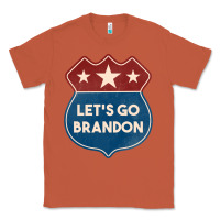 Copper Let's Go Brandon Shield Patch Classic Tee - Jasminsmagicworld