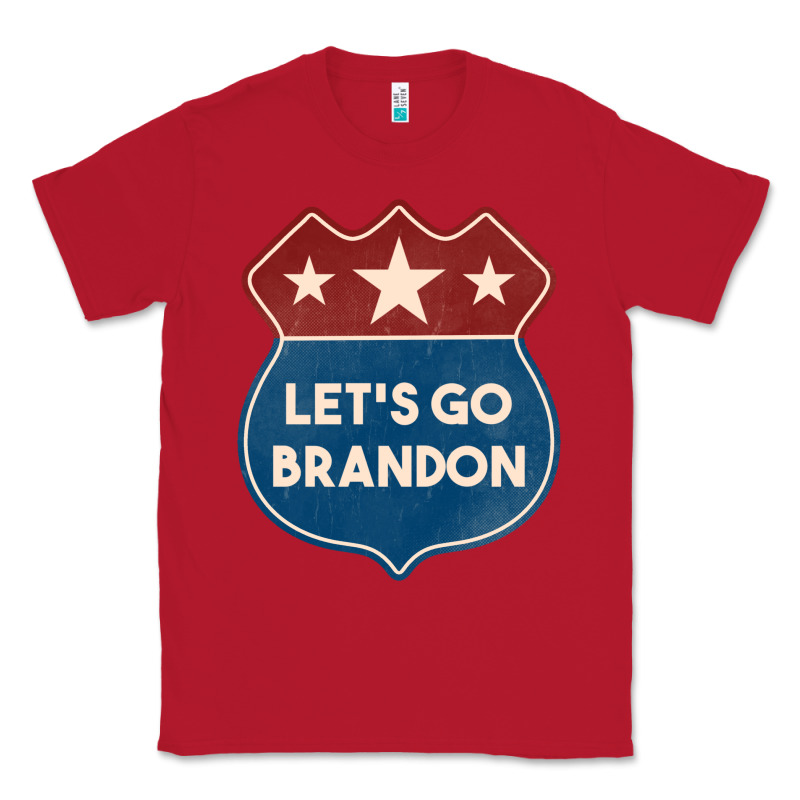 Let's Go Brandon Shield Patch Classic Tee by Jasminsmagicworld | Teevron