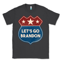 Smoke Let's Go Brandon Shield Patch Classic Tee - Jasminsmagicworld