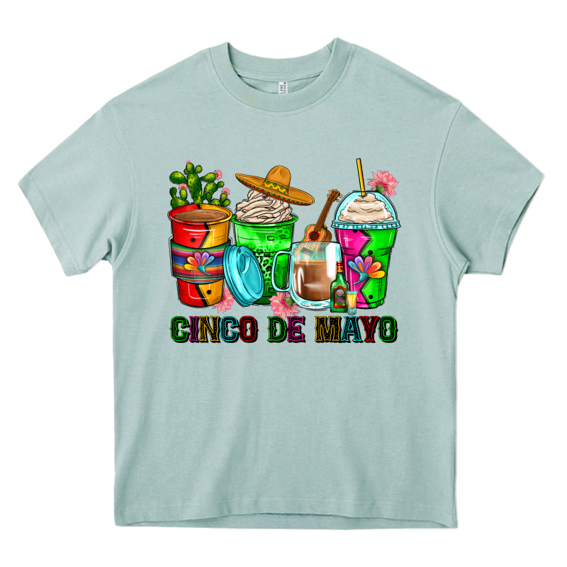 Cinco De Mayo Coffee Cups Heavy Core Tee by Zillion Design Studio | Teevron