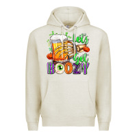 Oatmeal Heather Lets Get Boozy Premium Hoodie - texasbilliewilder