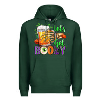 Sports Green Lets Get Boozy Premium Hoodie - texasbilliewilder