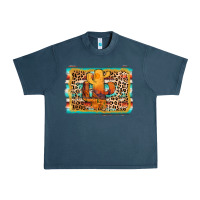 Midnight Navy cactus western leopard Urban Heavy Tee - AdoDesignShop