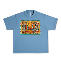 Pebble Blue cactus western leopard Urban Heavy Tee - AdoDesignShop