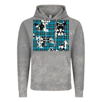 Cloud Rock winter plaid and cowhide pattern Vintage Hoodie - RanaPortraitStore
