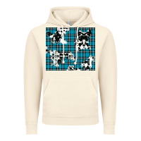 Vintage Artic winter plaid and cowhide pattern Vintage Hoodie - RanaPortraitStore