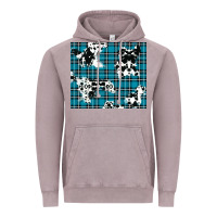 Vintage Zinc winter plaid and cowhide pattern Vintage Hoodie - RanaPortraitStore
