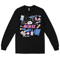 Black can't talk right now doing nurse stuff Long Sleeve Tee - MaliasSmallBusiness