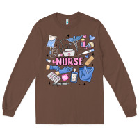 Chestnut can't talk right now doing nurse stuff Long Sleeve Tee - MaliasSmallBusiness