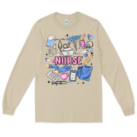 Mushroom can't talk right now doing nurse stuff Long Sleeve Tee - MaliasSmallBusiness