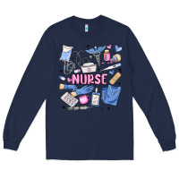Navy can't talk right now doing nurse stuff Long Sleeve Tee - MaliasSmallBusiness