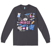 Smoke can't talk right now doing nurse stuff Long Sleeve Tee - MaliasSmallBusiness