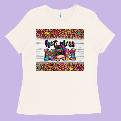 Hot Mess Mom Ladies Tee Designed By Zillion Design Studio