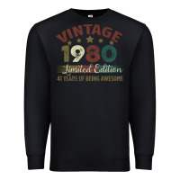 Black Vintage 1980 Limited Edition 41 Years Of Being Awesome Premium Sweatshirt - Bettercallsaul