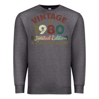 Charcoal Heather Vintage 1980 Limited Edition 41 Years Of Being Awesome Premium Sweatshirt - Bettercallsaul