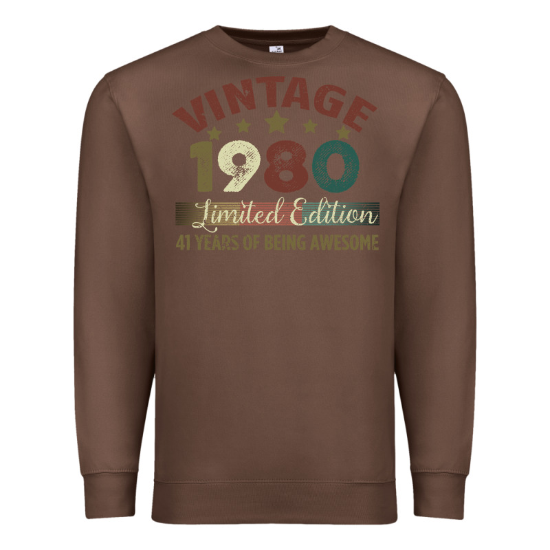 Vintage 1980 Limited Edition 41 Years Of Being Awesome Premium Sweatshirt by Bettercallsaul | Teevron