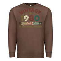 Chestnut Vintage 1980 Limited Edition 41 Years Of Being Awesome Premium Sweatshirt - Bettercallsaul