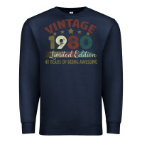 Navy Vintage 1980 Limited Edition 41 Years Of Being Awesome Premium Sweatshirt - Bettercallsaul