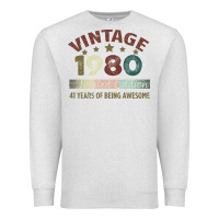 Oatmeal Heather Vintage 1980 Limited Edition 41 Years Of Being Awesome Premium Sweatshirt - Bettercallsaul