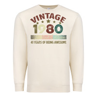 Sandshell Vintage 1980 Limited Edition 41 Years Of Being Awesome Premium Sweatshirt - Bettercallsaul