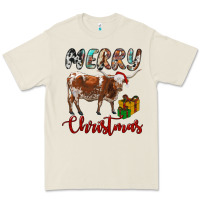 Bone Texas Longhorn Merry Christmas Premium Tee - RanaPortraitStore