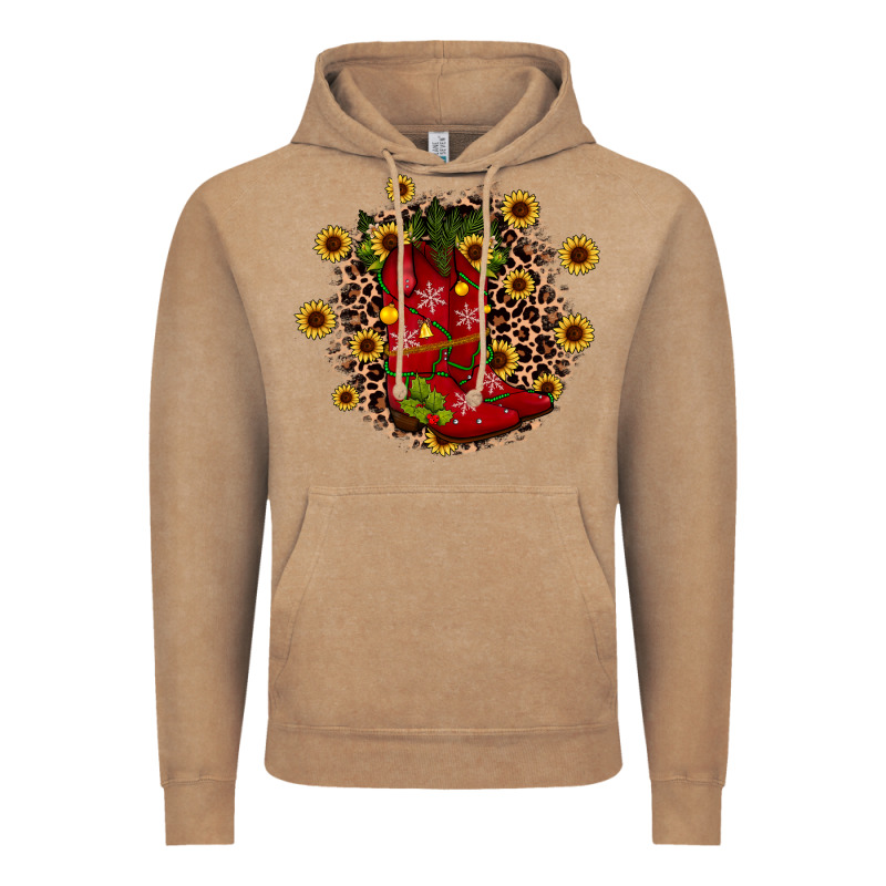 Boots Wood Slice Ornament Vintage Hoodie by JahusDesignShop | Teevron