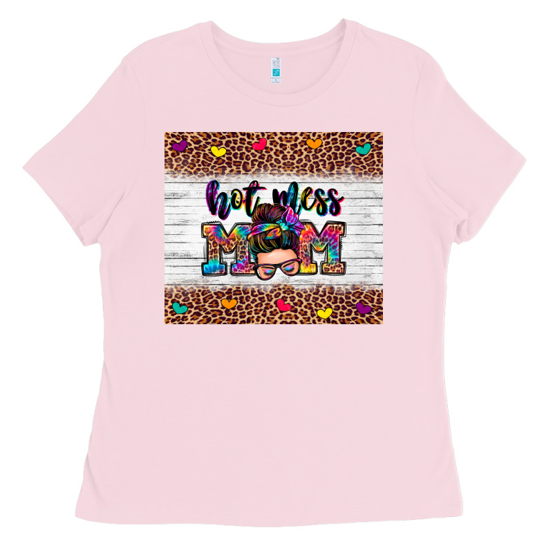 Hot Mess Mom Ladies Tee by Zillion Design Studio | Teevron