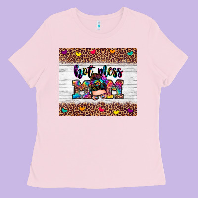 Hot Mess Mom Ladies Tee Designed By Zillion Design Studio