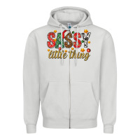 Dove Grey Sassy litte thing Zipper Hoodie - NancyCooperArtShop