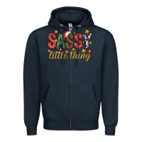 Navy Sassy litte thing Zipper Hoodie - NancyCooperArtShop
