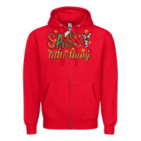 Red Sassy litte thing Zipper Hoodie - NancyCooperArtShop