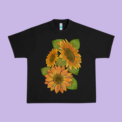 Sunflowers B Urban Heavy Tee Designed By Artiststas